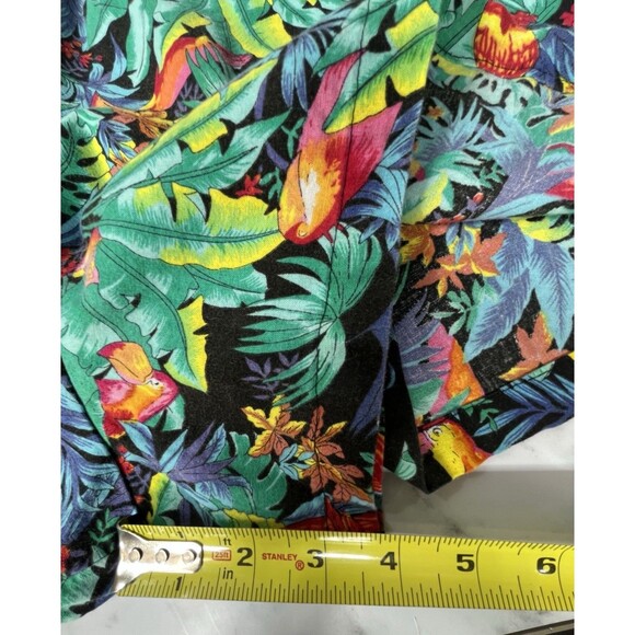 Vtg Toucan Dance by Fast Lane Shorts Hawaiian Pull On Mens 2XL Novelty Coastal - Picture 9 of 10